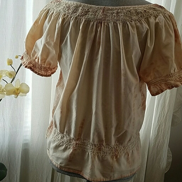 Boho Short Sleeved Tie Dye Top - Picture 4 of 6